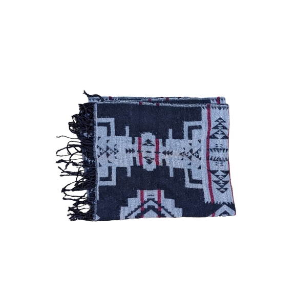Aztec Style Falsa Blanket Scarf XL Long Scarf Shawl One Size Women's Accessory - Picture 5 of 10